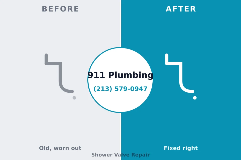 Before and after: plumbing repair Stanaford, WV